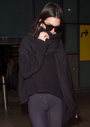 Kendall Jenner - Leaving Heathrow Airport in London